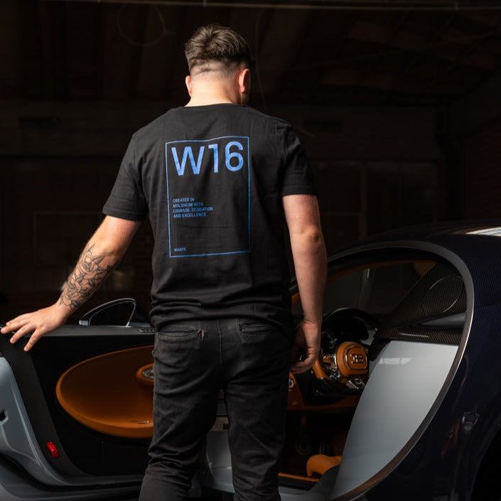 Bugatti Identity Capsule 2024 W16 T-Shirt Black