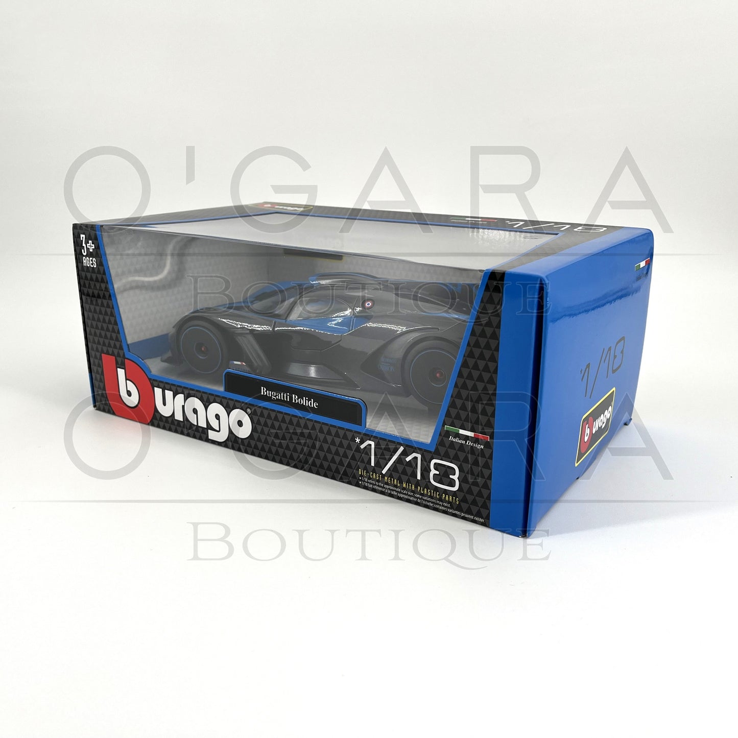 1:18 Bugatti Bolide Black Diecast by BBurago
