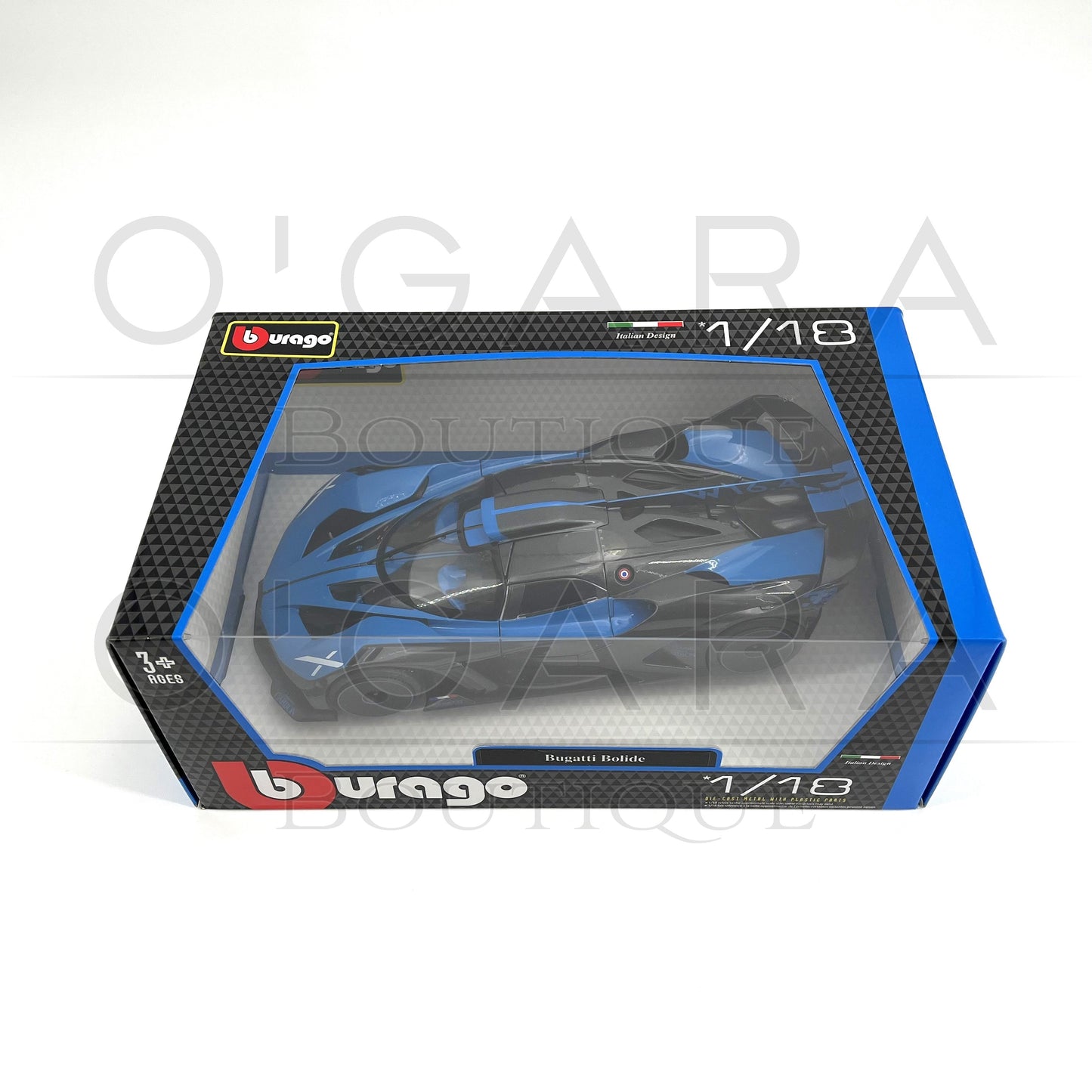 1:18 Bugatti Bolide Black Diecast by BBurago