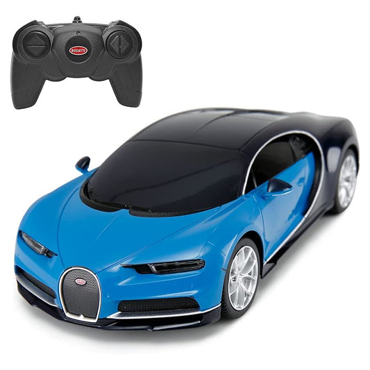 1:24 1/24 Scale RC Bugatti Chiron Blue Blu Radio Controlled Rastar Special Edition Racing Track Hypercar Supercar Toy Car Kids Children