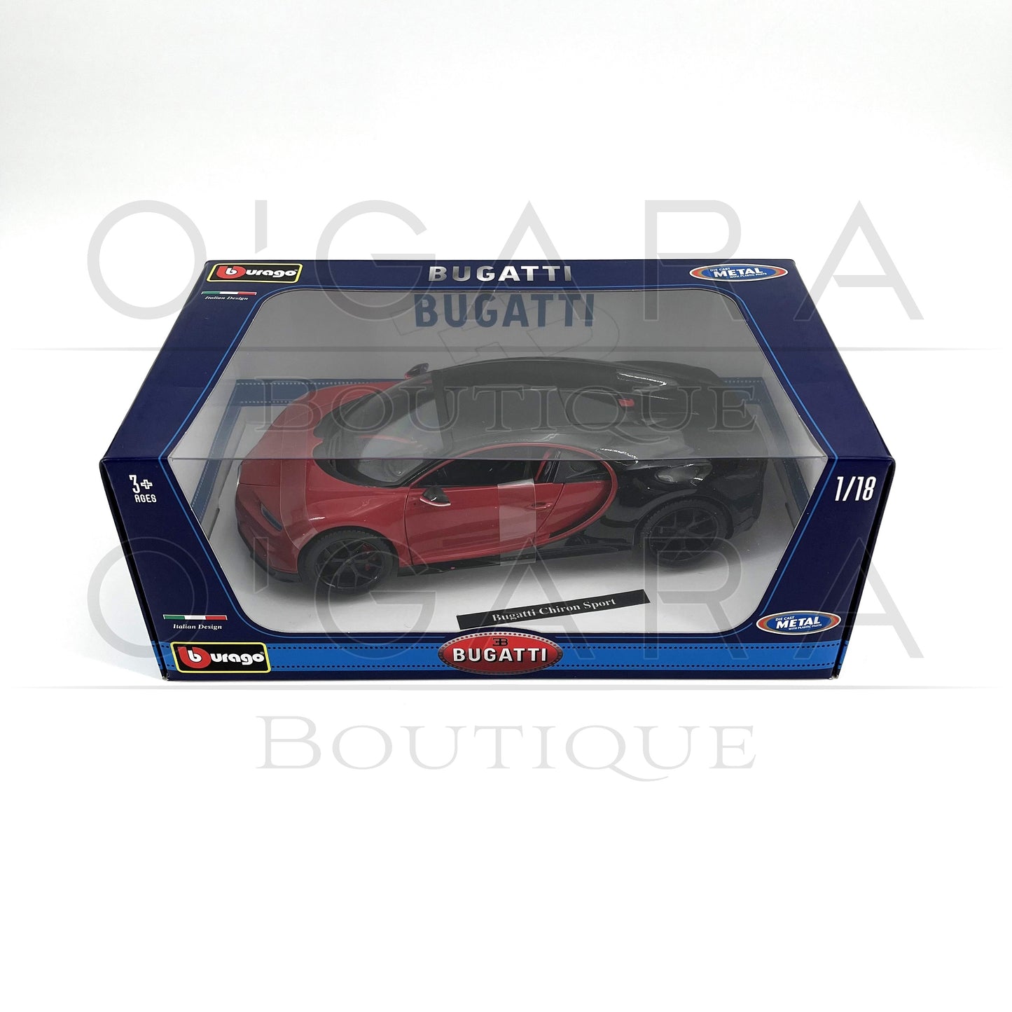 1:18 Bugatti Chiron Sport Red Diecast by BBurago