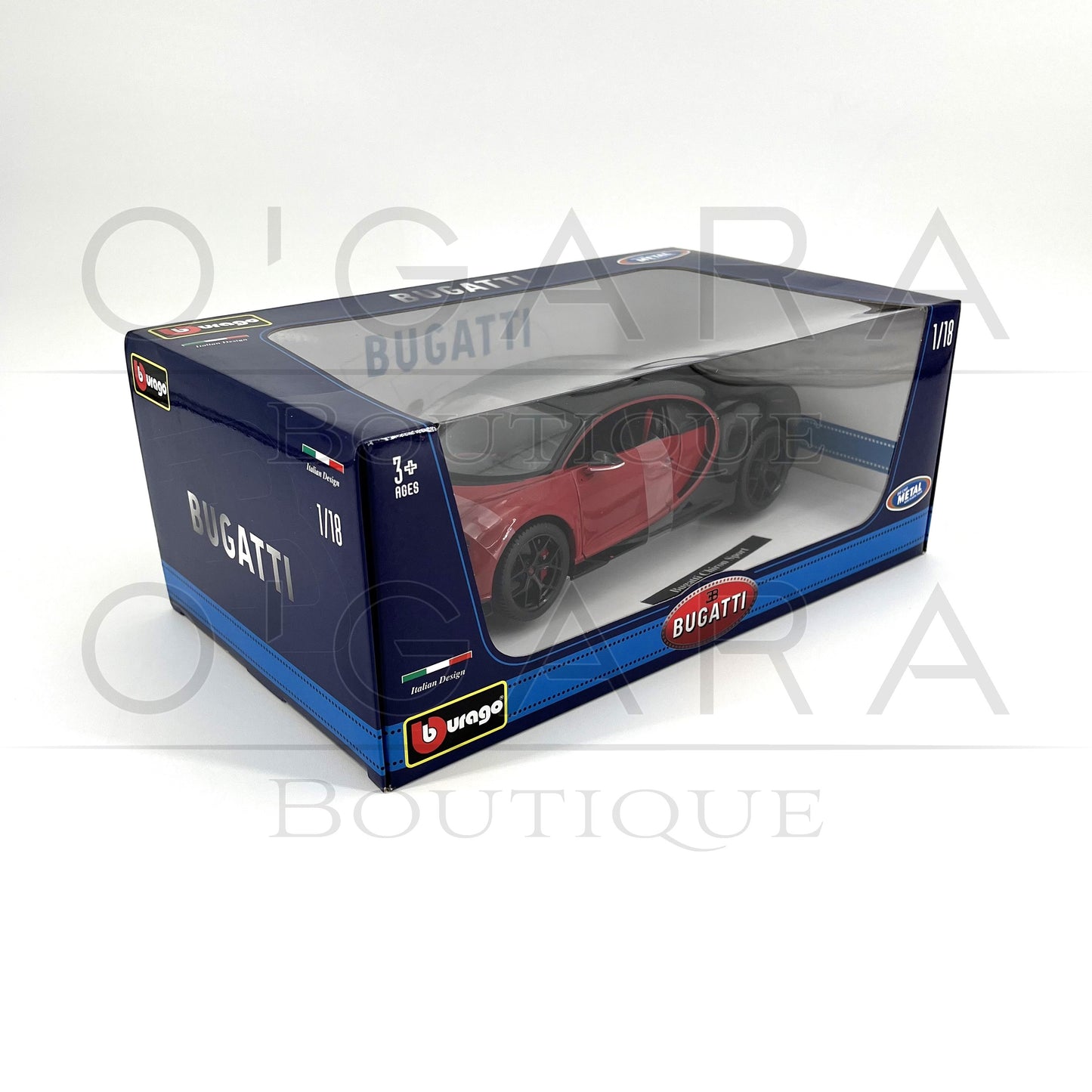 1:18 Bugatti Chiron Sport Red Diecast by BBurago