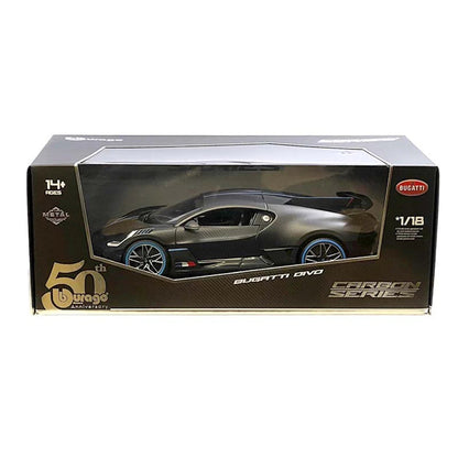 1:18 1/18 Bugatti Divo Diecast Carbon Fiber by Maisto BBurago Special Edition 50th Anniversary Racing Track Hypercar Supercar Toy Car Kids Children