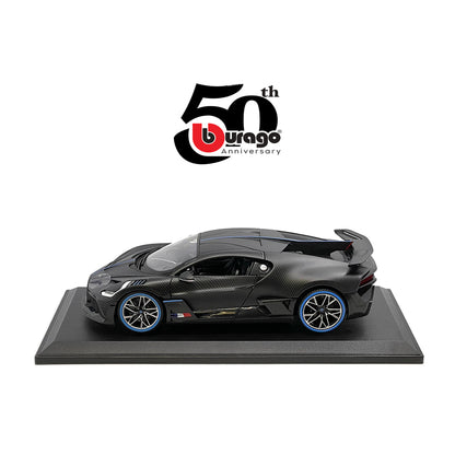 1:18 1/18 Bugatti Divo Diecast Carbon Fiber by Maisto BBurago Special Edition 50th Anniversary Racing Track Hypercar Supercar Toy Car Kids Children