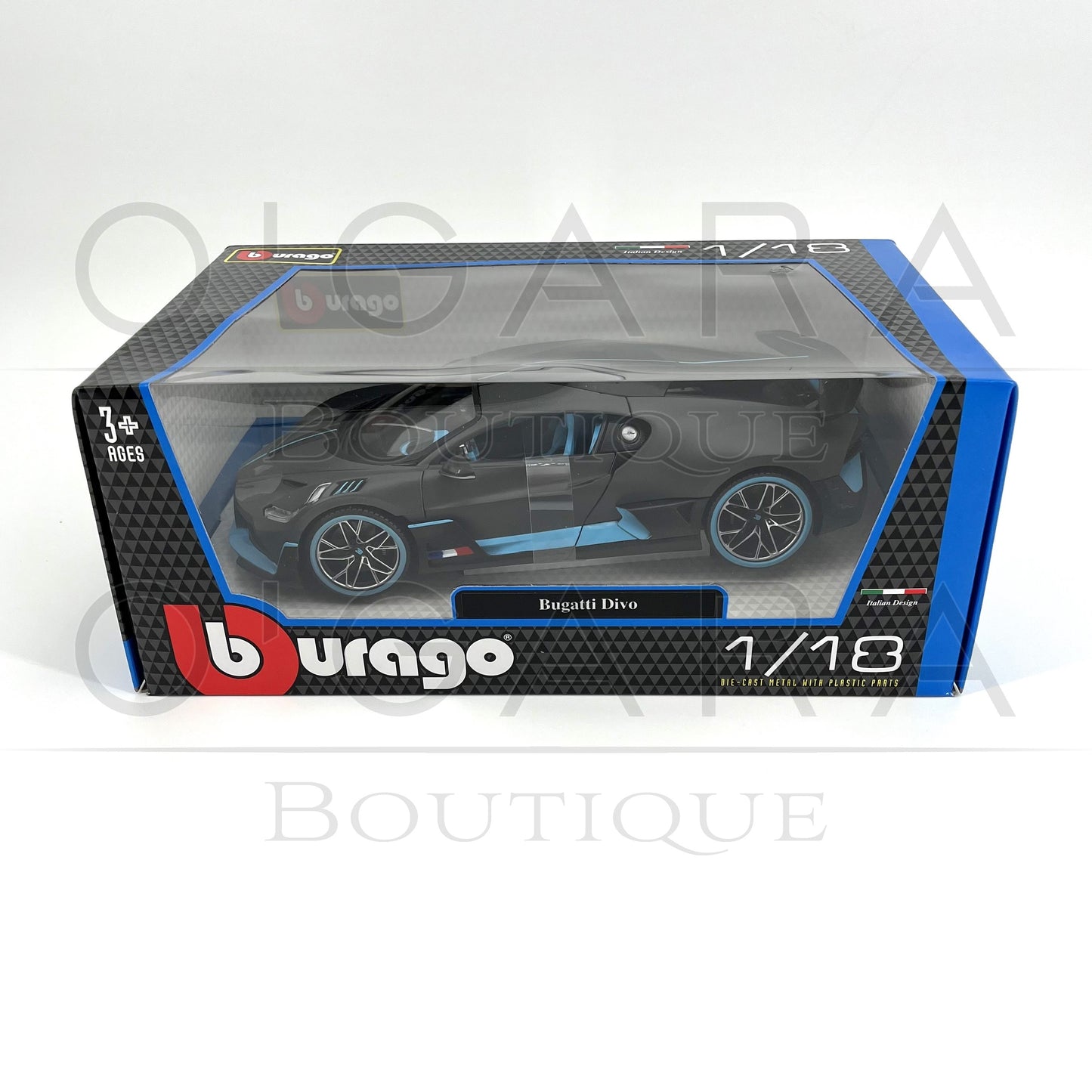 1:18 Bugatti Divo Gray Diecast by BBurago