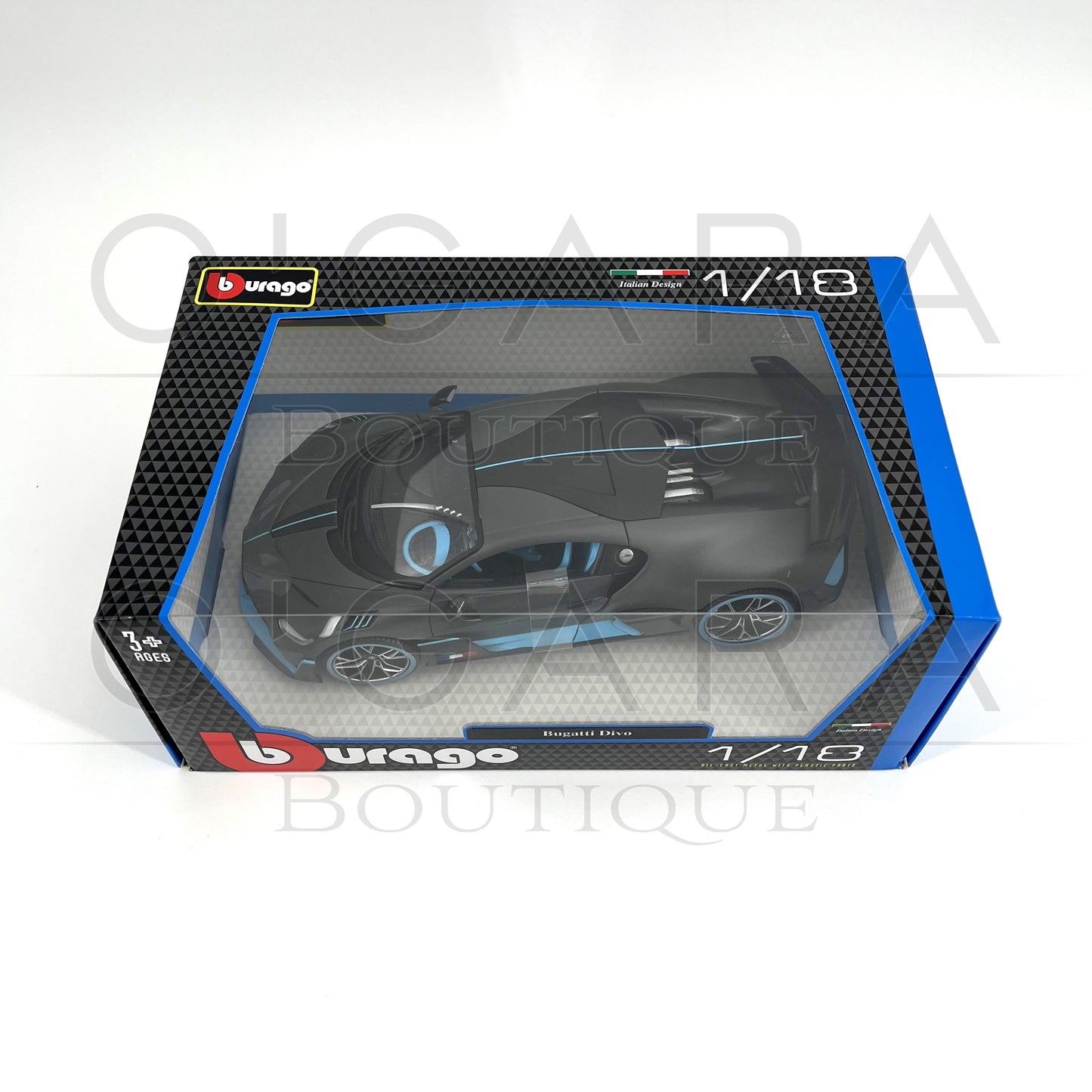 1:18 Bugatti Divo Gray Diecast by BBurago