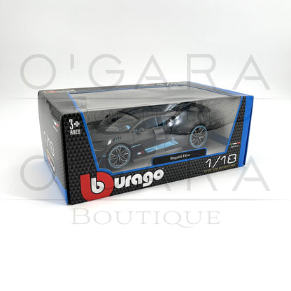 1:18 Bugatti Divo Gray Diecast by BBurago