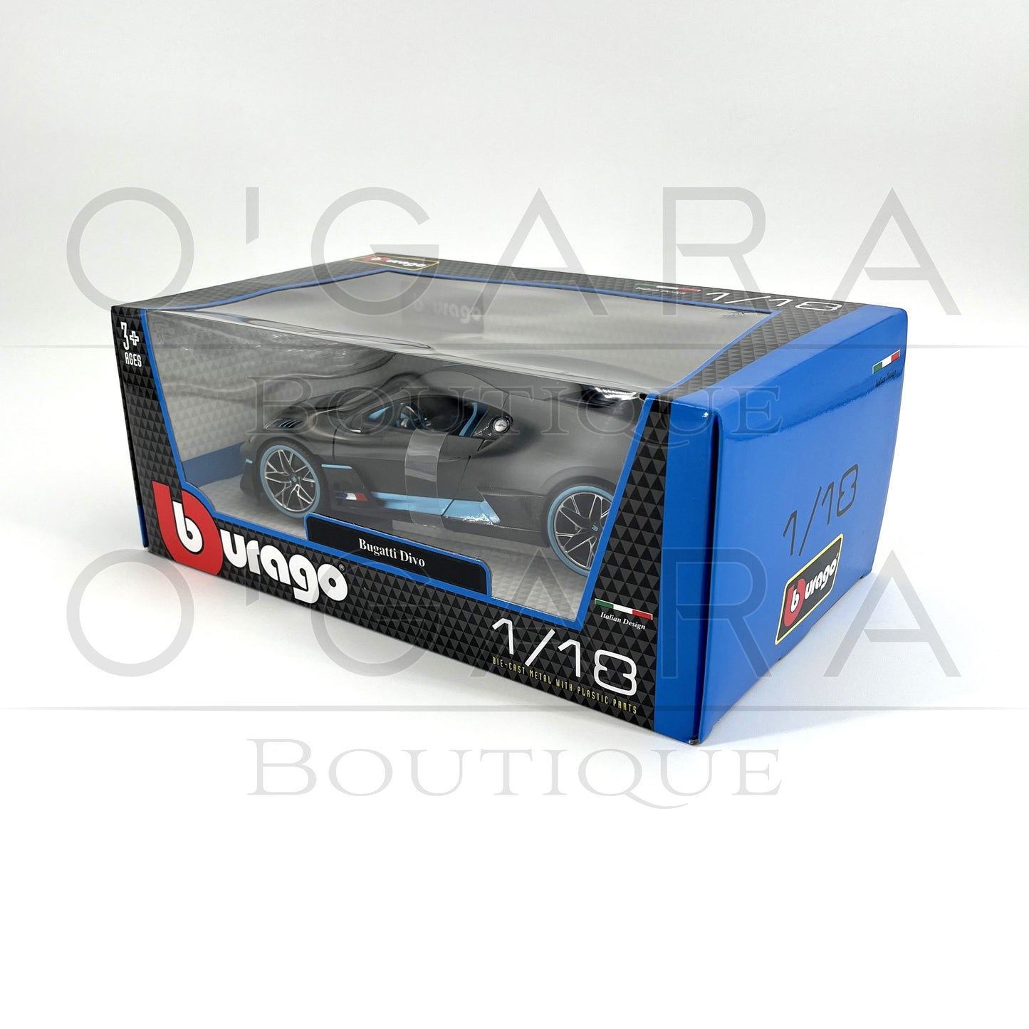 1:18 Bugatti Divo Gray Diecast by BBurago
