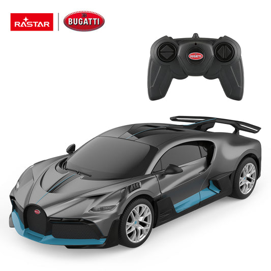 1:24 1/24 Scale RC Bugatti Divo Grey Blu Radio Controlled Rastar Special Edition Racing Track Hypercar Supercar Toy Car Kids Children