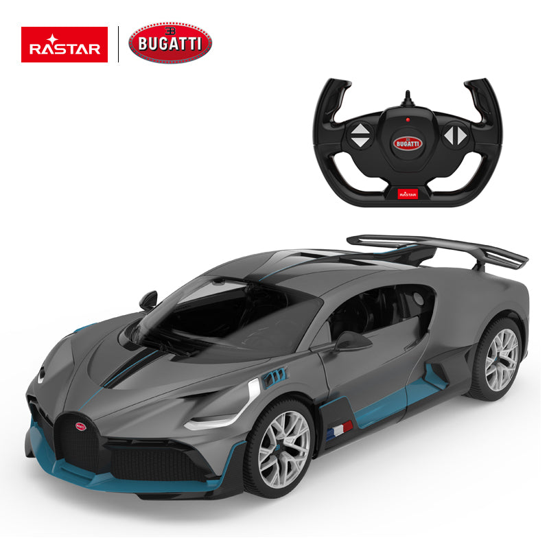 1:14 Scale RC Bugatti Divo Grey Large Racing Green Hypercar Supercar Radio Controlled Rastar Toy Car Kids Children