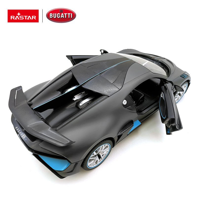 1:14 Scale RC Bugatti Divo Grey Large Racing Green Hypercar Supercar Radio Controlled Rastar Toy Car Kids Children