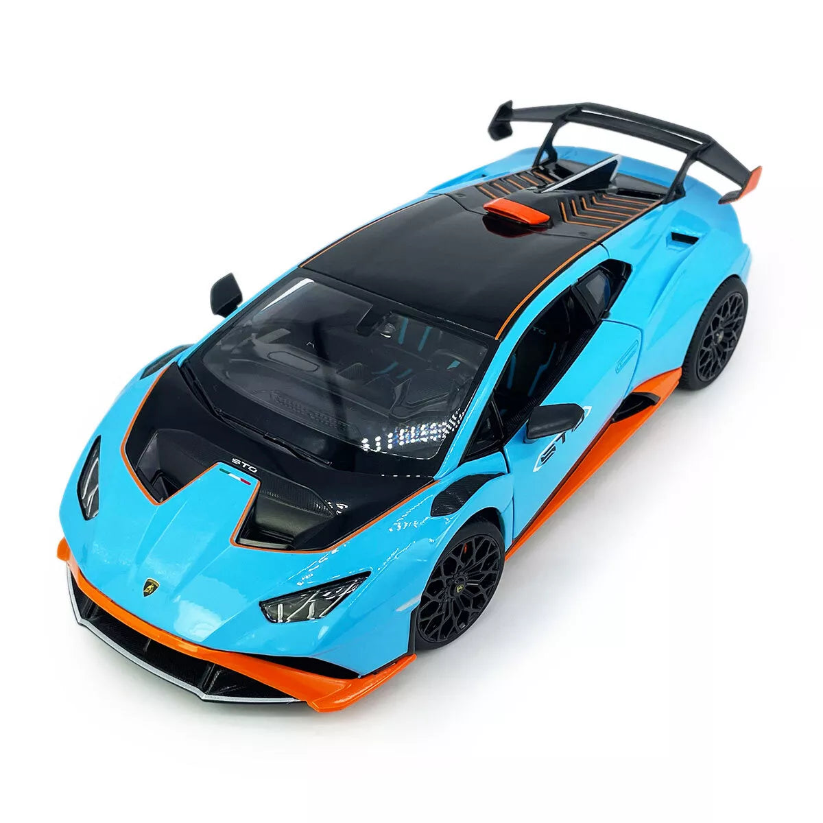 1:18 Lamborghini Huracan STO Blue Diecast by Rastar