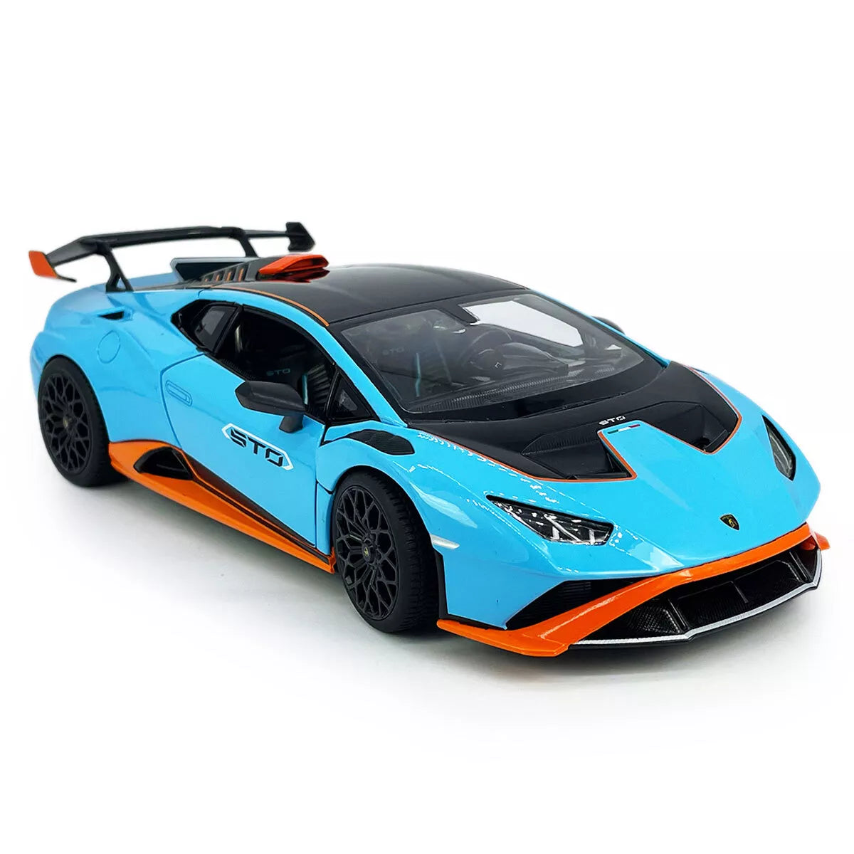 1:18 Lamborghini Huracan STO Blue Diecast by Rastar