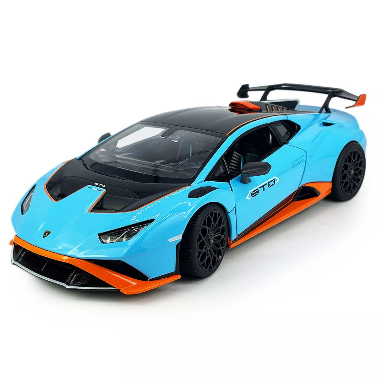 1:18 Lamborghini Huracan STO Blue Diecast by Rastar