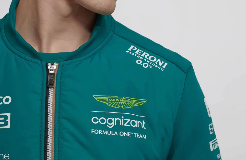 Aston Martin Cognizant Formula 1 2023 Men's Team Hybrid Jacket - Green
