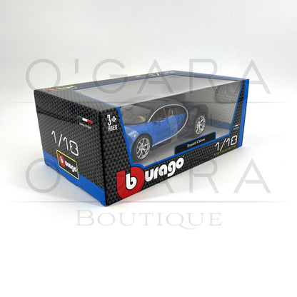 1:18 Bugatti Chiron Blue Diecast by BBurago