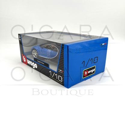 1:18 Bugatti Chiron Blue Diecast by BBurago