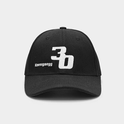 101424 Koenigsegg 30 Years Performance Sweden Swedish Team Hat Baseball Cap Adjustable New Era Flexfit Flat Curved Clothing Apparel Lifestyle Merchandise Official Merch O'Gara Ogara Coach Beverly Hills Gift Gifts Outdoor Travel