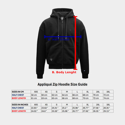 Koenigsegg Appliqué Zipped Hoodie