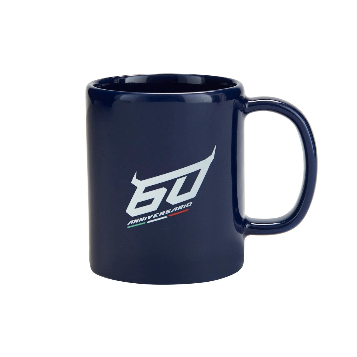 16244KKU094000 Lamborghini 60th Anniversary Crest Mug Navy Blue 60 Anniversario