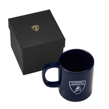 16244KKU094000 Lamborghini 60th Anniversary Crest Mug Navy Blue 60 Anniversario