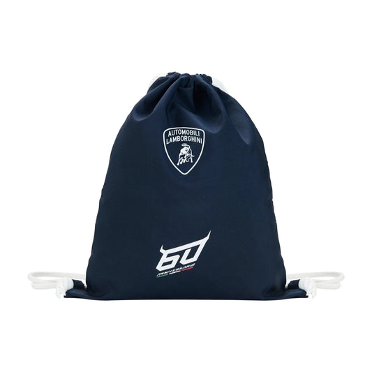 16305PLU094000 Lamborghini 60th Anniversary Special Edition Sportsack Navy Special Edition Waterproof Backpack Pullbag