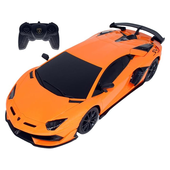 1:24 1/24 Scale RC Lamborghini Aventador SVJ Orange Radio Controlled Rastar Special Edition Racing Track Hypercar Supercar Toy Car Kids Children
