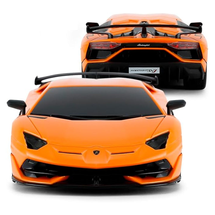 1:24 1/24 Scale RC Lamborghini Aventador SVJ Orange Radio Controlled Rastar Special Edition Racing Track Hypercar Supercar Toy Car Kids Children