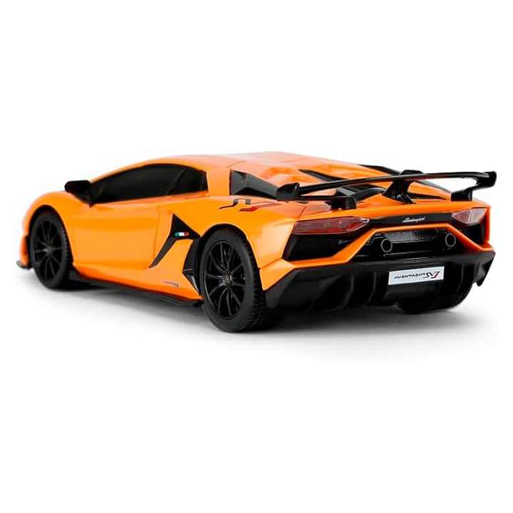 1:24 1/24 Scale RC Lamborghini Aventador SVJ Orange Radio Controlled Rastar Special Edition Racing Track Hypercar Supercar Toy Car Kids Children