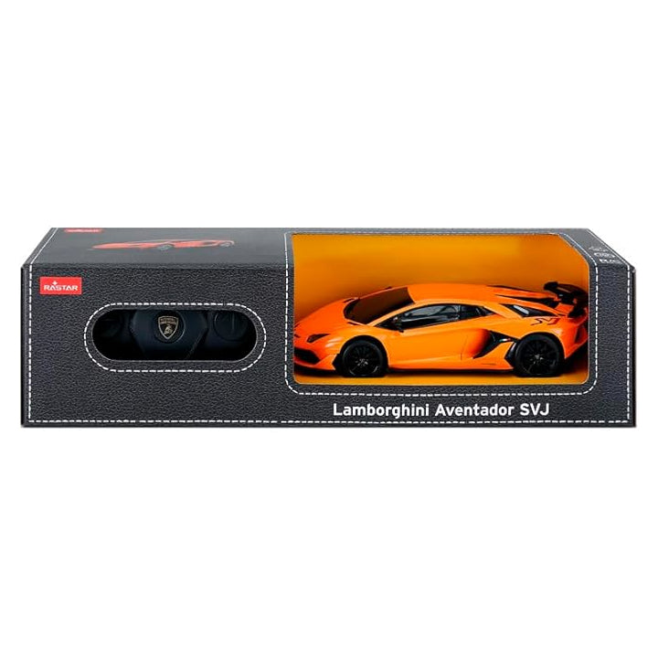 1:24 1/24 Scale RC Lamborghini Aventador SVJ Orange Radio Controlled Rastar Special Edition Racing Track Hypercar Supercar Toy Car Kids Children