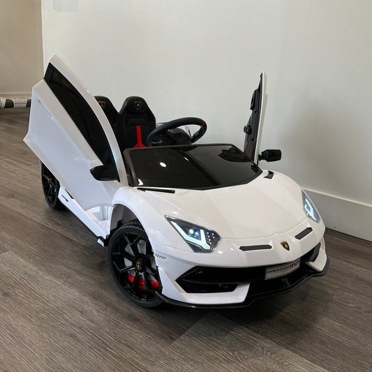 12V Ride-On Lamborghini Aventador SVJ Electric Car Toy Kids Children