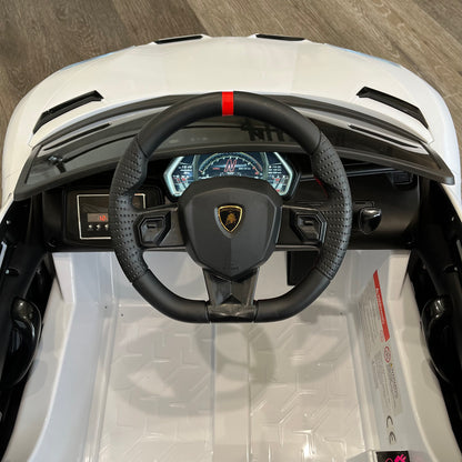 12V Ride-On Lamborghini Aventador SVJ Electric Car Toy Kids Children