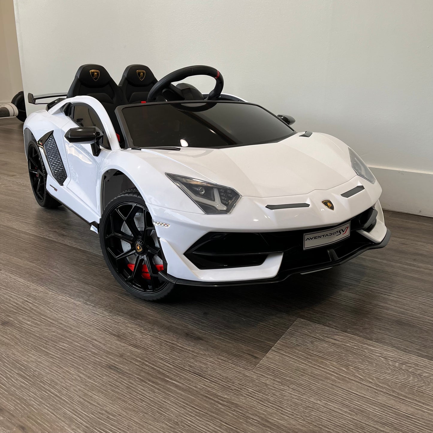12V Ride-On Lamborghini Aventador SVJ Electric Car Toy Kids Children