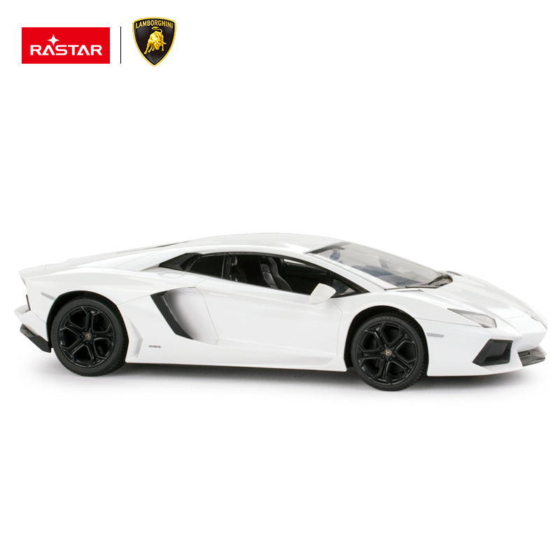 1:14 Scale RC Lamborghini Aventador RC White Large Racing Hypercar Supercar Radio Controlled Rastar Toy Car Kids Children