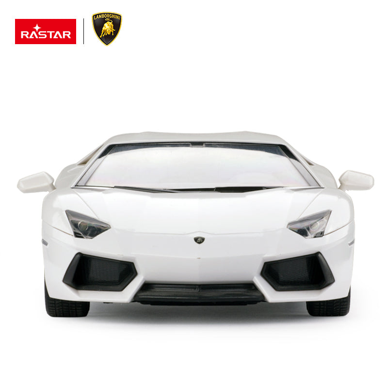 1:14 Scale RC Lamborghini Aventador RC White Large Racing Hypercar Supercar Radio Controlled Rastar Toy Car Kids Children