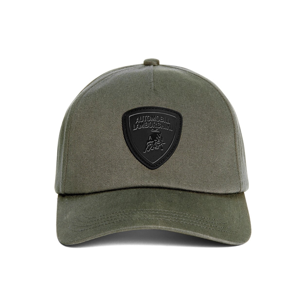 Lamborghini Black Shield Logo Cap Army Green