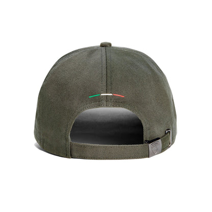 Lamborghini Black Shield Logo Cap Army Green