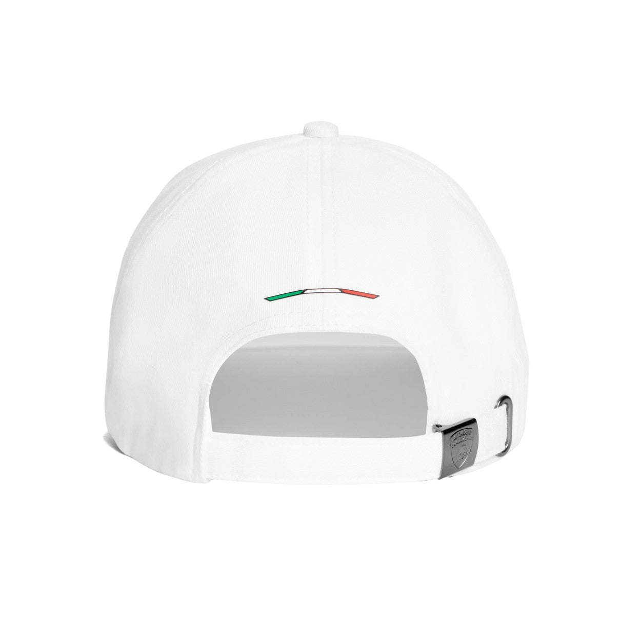 Lamborghini Black Shield Logo Cap White