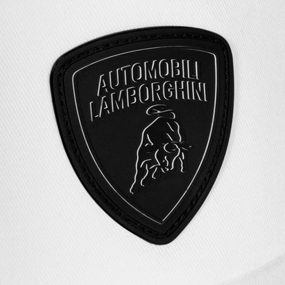 Lamborghini Black Shield Logo Cap White