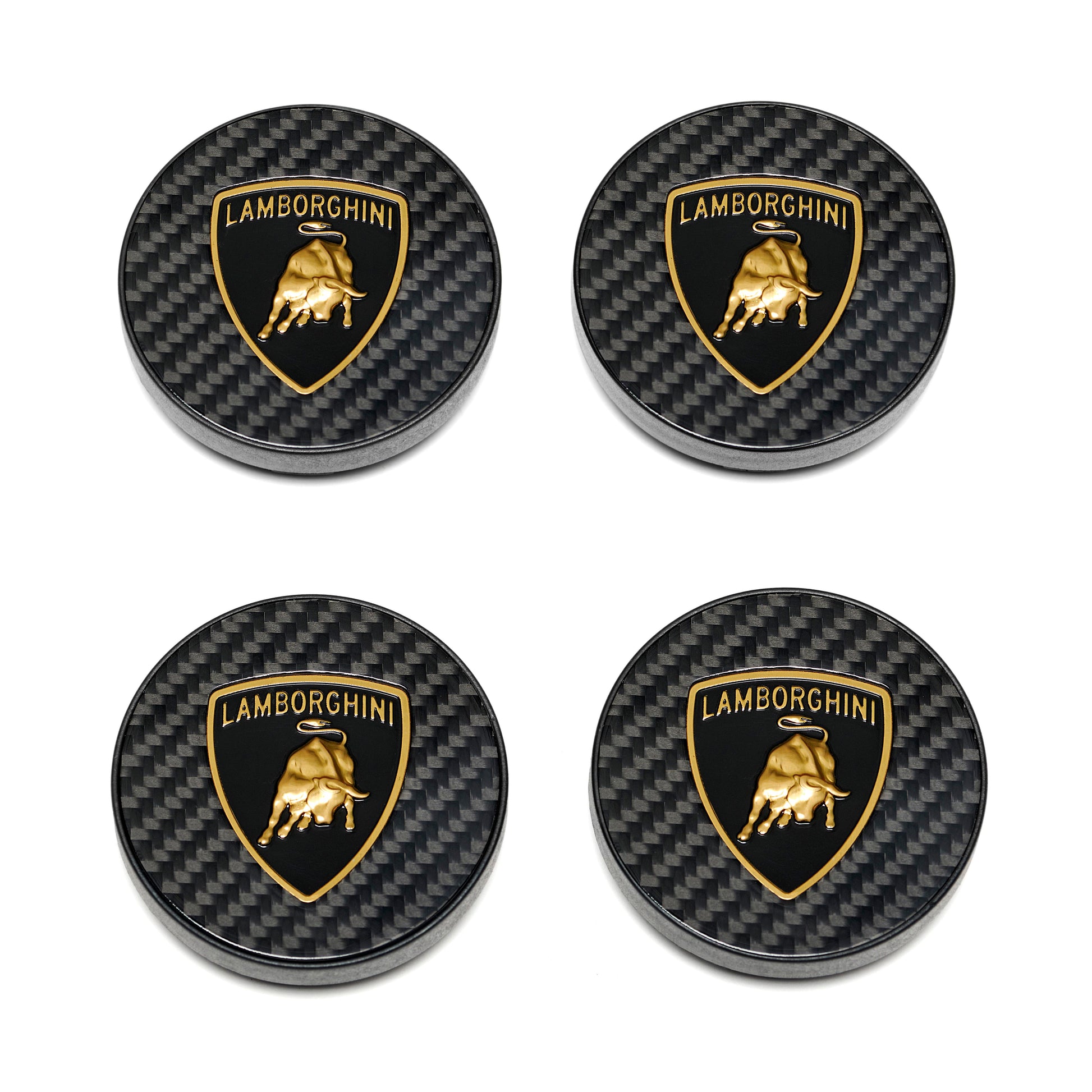 470698165A Lamborghini Carbon Fiber Center Caps Kit