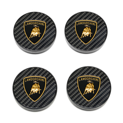 470698165A Lamborghini Carbon Fiber Center Caps Kit