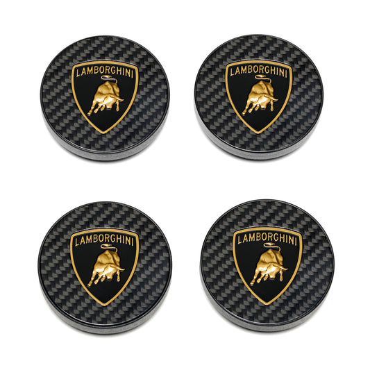 470698165A Lamborghini Carbon Fiber Center Caps Kit