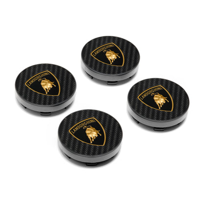 470698165A Lamborghini Carbon Fiber Center Caps Kit