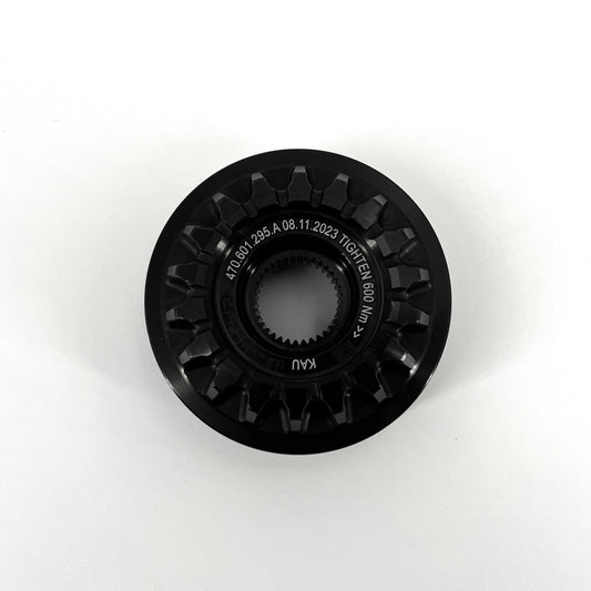 470601295A Lamborghini Center Lock Nut BLACK Wheels