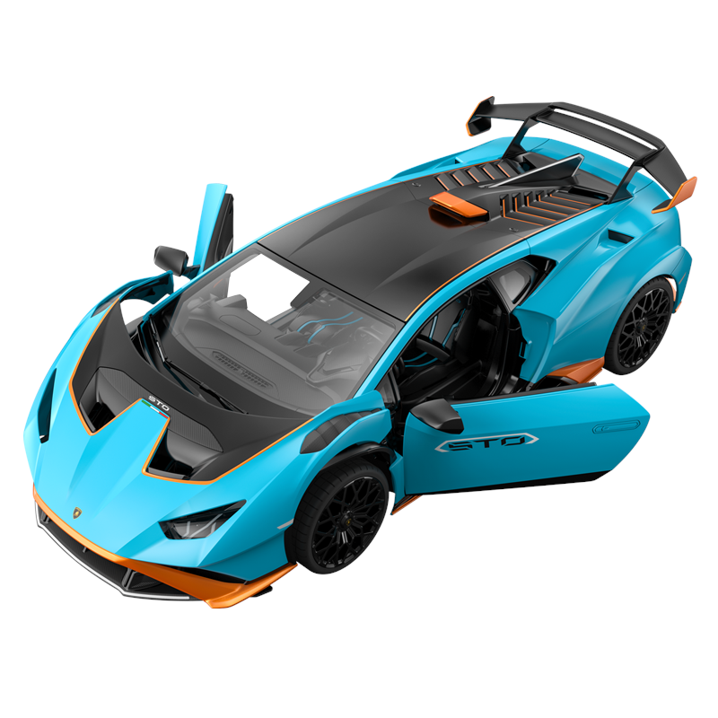 1:14 Scale RC Lamborghini Huracan STO Blue RC Large Racing Hypercar Supercar Radio Controlled Rastar Toy Car Kids Children