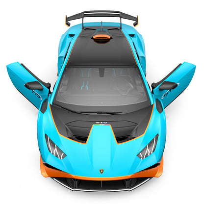 1:14 Scale RC Lamborghini Huracan STO Blue RC Large Racing Hypercar Supercar Radio Controlled Rastar Toy Car Kids Children