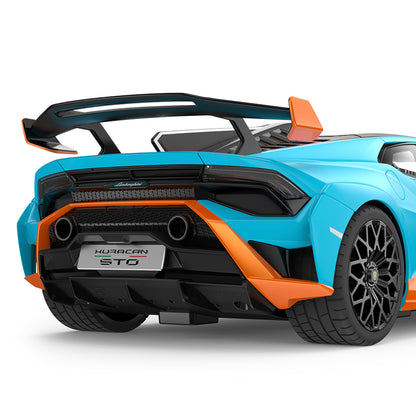 1:14 Scale RC Lamborghini Huracan STO Blue RC Large Racing Hypercar Supercar Radio Controlled Rastar Toy Car Kids Children