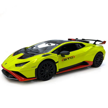 1:14 Scale RC Lamborghini Huracan STO Green RC Large Racing Hypercar Supercar Radio Controlled Rastar Toy Car Kids Children