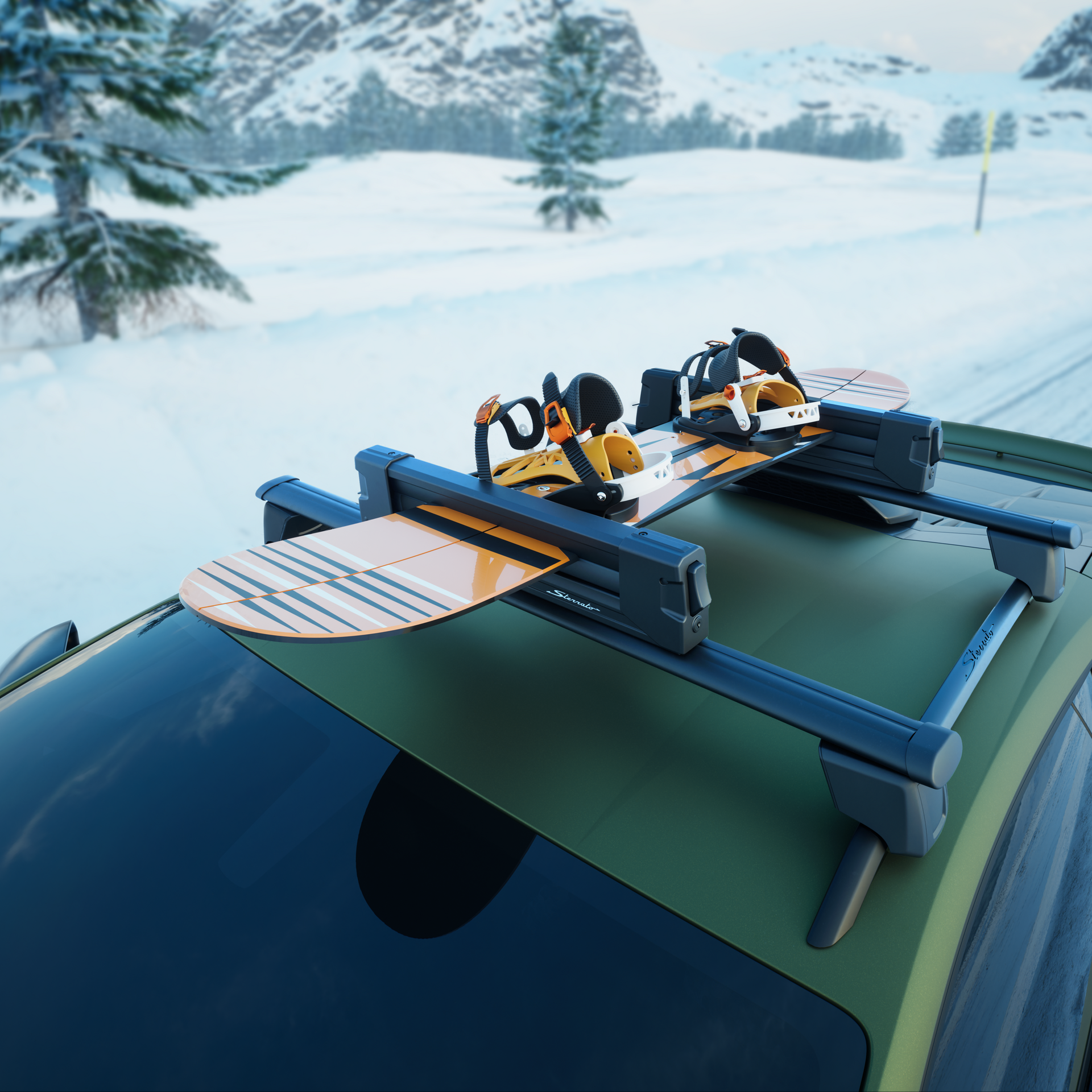 Lamborghini Huracan Sterrato Ski and Snowboard Rack – O'GARA Boutique