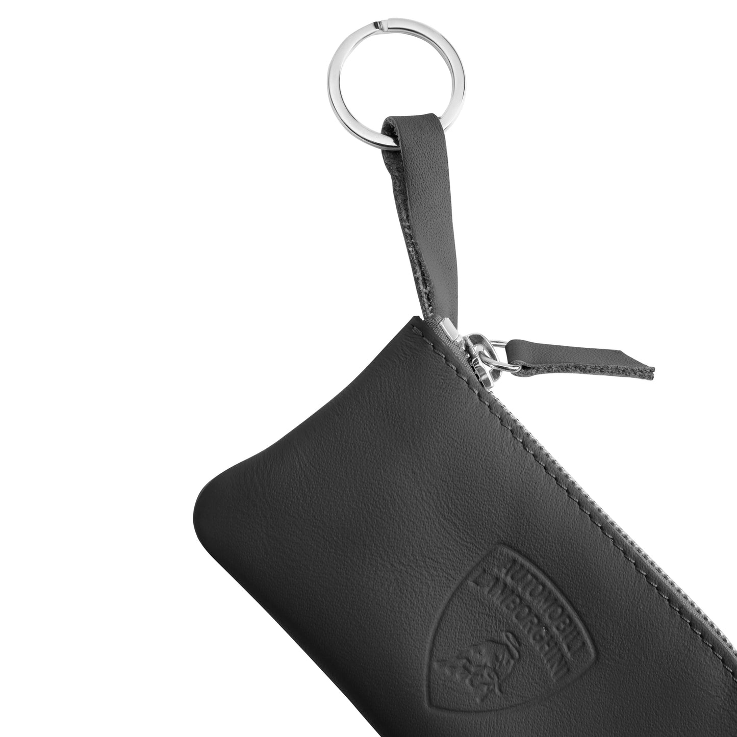 Upcycled Leather Lamborghini Keyholder Black